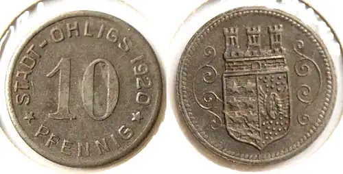 Germany Ohligs 10 Pfennig Notgeld Emergency money 1920 Eisen Iron   (n878