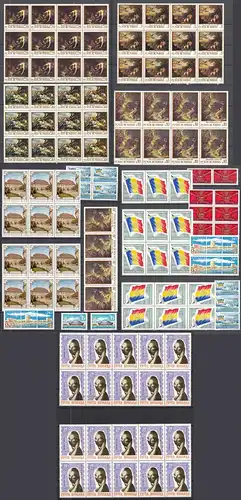 Rumänien - Romania umfangreiches Briefmarken Lot Bogenteile Gelegenheit   (31687