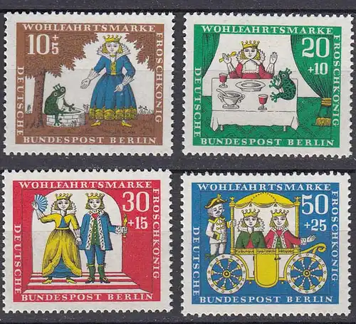 Germany - Berlin Stamps 1966 Michel 295-298 MNH Märchen der Froschkönig   (81024