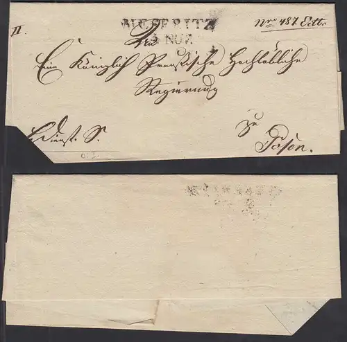 MESERITZ L2 - ca.1817 Umschlag nach POSEN    (31774
