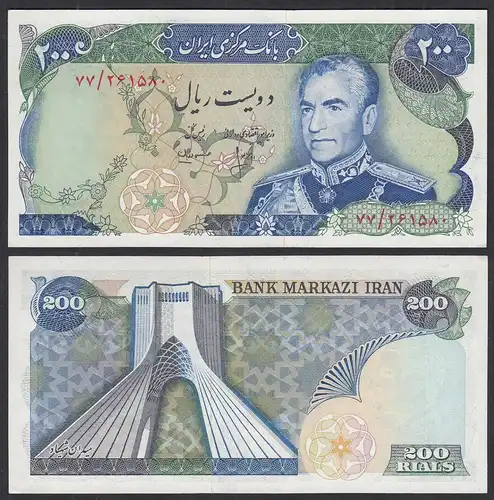 IRAN - 200 RIALS (1974-1979) Schah Reza Pahlavi Pick 103b UNC (1)     (31853