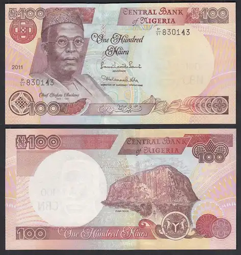 NIGERIA - 100 NAIRA Banknote 2011 PICK 28k UNC (1)   (31876