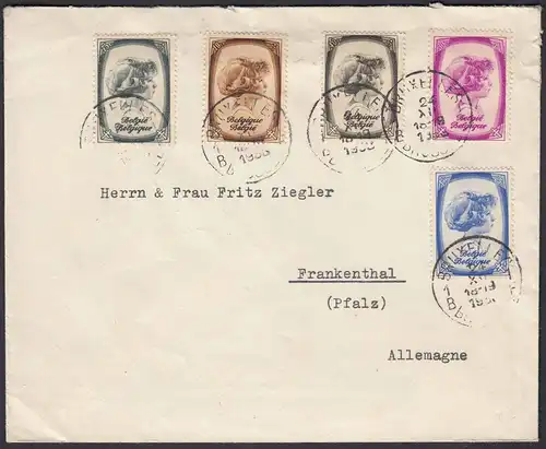 Belgien - Belgium 1938 Brief/Cover ex Prinz Albert von Lüttich   (22797