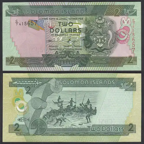 Solomon Islands - Salomonen - 2 Dollars Pick 25 UNC (1)     (31911