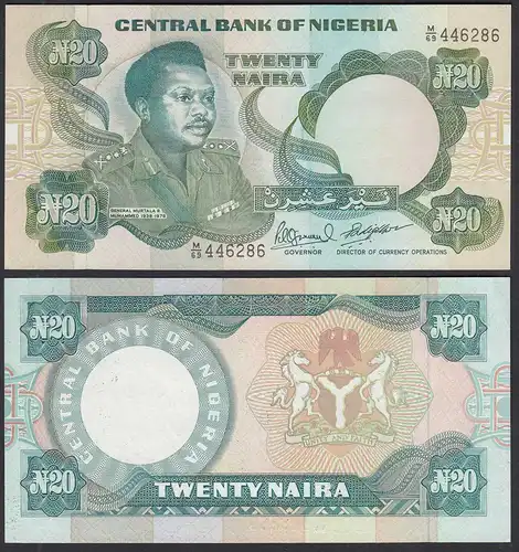 Nigeria 20 Naira Banknote (1984) Pick 26e sig.10 - UNC (1)      (31976