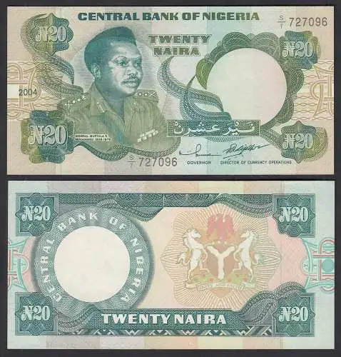 Nigeria 20 Naira Banknote (2004) Pick 26g sig. 11 - UNC (1) RAR  (31985