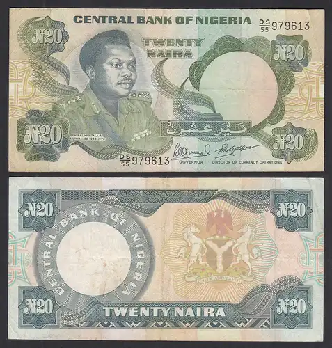 Nigeria 20 Naira Banknote (1984) Pick 26e sig.10 - VF (3)      (32105