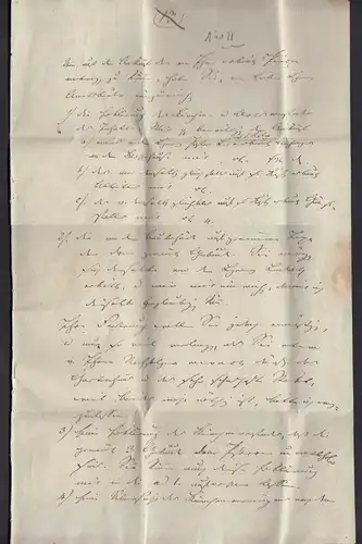 1837 Altbrief MAGDEBURG Bügelstempel nach Klein Ammensleben mit Inhalt   (32094