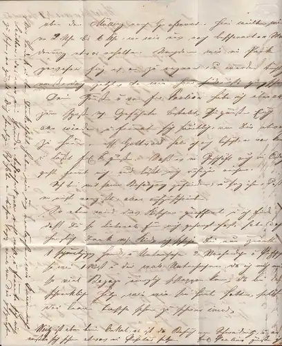 1852 ALTBRIEF HABELSCHWERDT K2 nach GLOGAU mit Inhalt  BAHNPOST   (32093