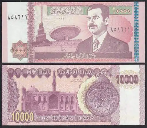 Irak - Iraq 10000 10.000 Dinars 2002 Pick 89 UNC (1)  (30184