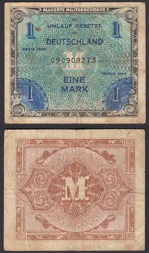 ALLIIERTE MILITÄRBEHÖRDE 1 Mark 1944 Pick 192 - Ro 201a F (4)     (28239