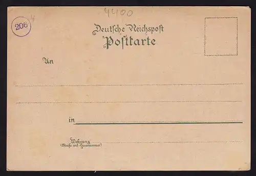 AK Litho Münster Westfalen mit Schloss Regierung etc   (16891