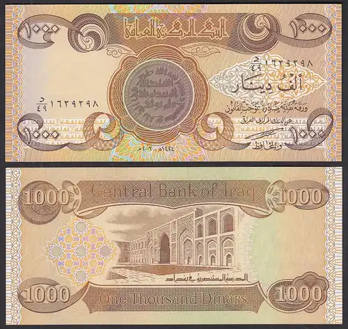 IRAK - IRAQ 1000 Dinars Banknote 2003 Pick 93a UNC (1)   (31988