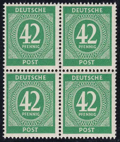 Alliierte Besetzung Mi.930 Deutschland 42 Pfg.1946 postfrisch 4er Block   (22353