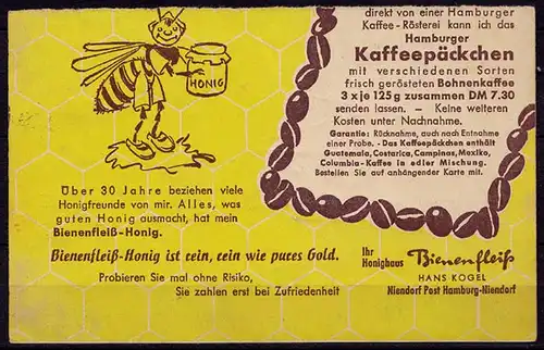 Landpost ALTWARMBÜCHEN über Hannover  Karte 1956   (b967