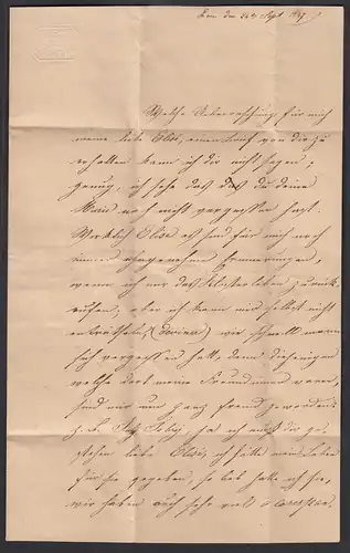 1847 BONN R2 alter Brief mit Inhalt nach ST. TRONG    (32077