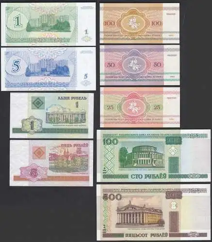 9 Stück verschiedene Banknoten der Europa aUNC    (32220