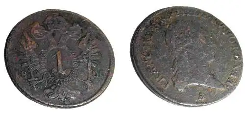Österreich - Austria 1 Kreuzer 1800 RDR Habsburg Franz II. 1792-1835     (87217