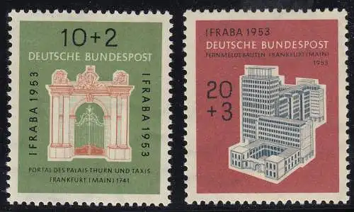 Bundesrepublik IFRABA 1953 Mi 171-172 einwandfrei postfrisch **    (25764