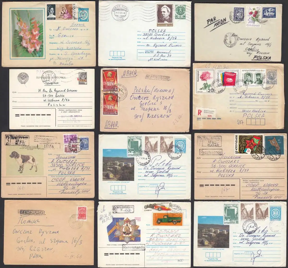 Sowjetunion - Russia Lot mit 12 Stück Briefe Gelegenheit     (32214