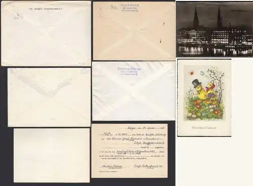 BRD BUND 8 Stück ältere Briefe/Karten meist 50er Jahre Gelegenheit  (32352