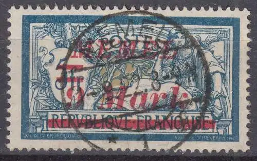 Memel 1922 Mi.71 Freimarken mit Aufdruck 9 M auf 5 Fr gestempelt used  (70488