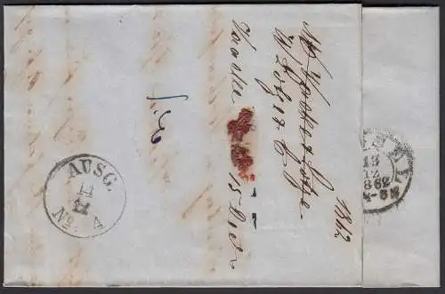 1862 Veckerhagen Brief nach Rothenuflen mit Inhalt taxiert   (32409