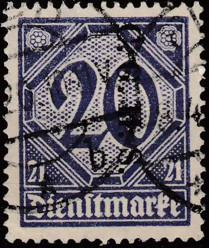 Oberschlesien - Upper Silesia Mi. D4 overprint 20 Pfennig gebraucht used 1920