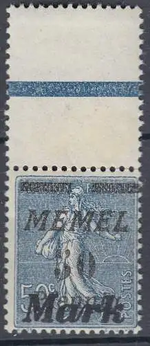 Memel 1923 Mi. 123 Freimarken mit Aufdruck 50 auf 50 C. ** MNH     (70516