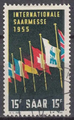 Saar Saarland - 1955 Mi. 359 SAARMESSE Saarbrücken gestempelt used     (70536