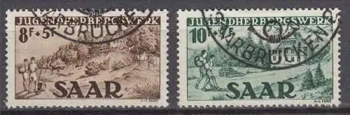 Saarland 1949 Mi. 262-263 Jugenherbergswerk gestempelt used     (70545