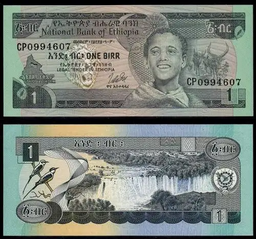 Äthiopien - Ethiopia 1 Birr Banknote 1991 Pick 41 UNC (1)   (d104