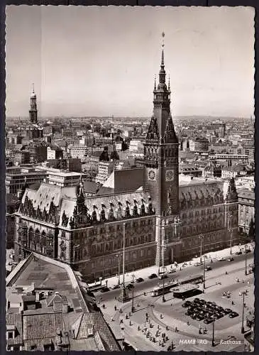 Karte Posthilfstelle Riensförde über Stade 1959 auf AK  (6068