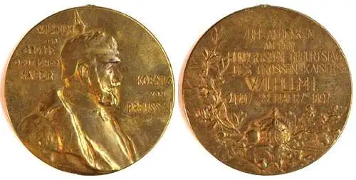 Medaille zum Geburtstag Wilhelm I. von  Preussen 1897 Ø 40 mm 32,5 Gramm  (127