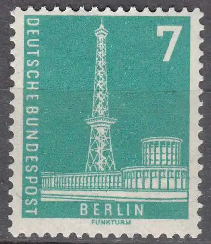 Berlin 1956 Mi. 135 postfrisch MNH Freimarke Stadtbilder Funkturm   (70560
