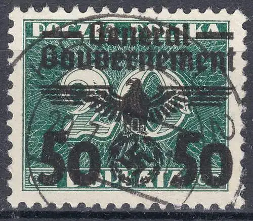 Generalgouvernement 1940 Mi.35 gestempelt used Überdruck 50 auf 20 Gr.    (70577