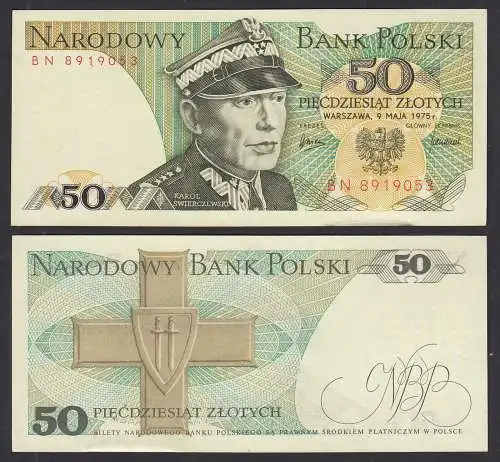 Polen - Poland 50 Zloty Banknote 1975 Pick 142a XF+ (2+)   (32365