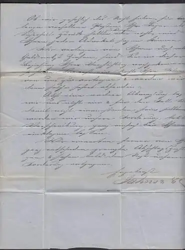 NPD Norddeuscher Bund Brief 1871 Bremen nach Helmstedt mit Inhalt   (32573  