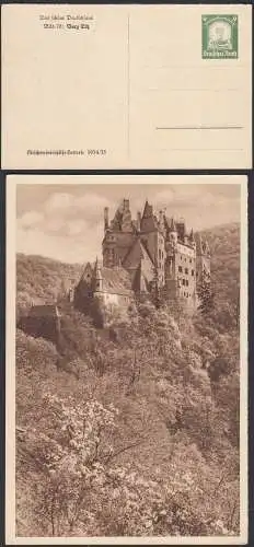 Deutsches Reich 1934 Reichswinterhilfe-Lotterie Ganzsache 76 Burg Elz   (32235