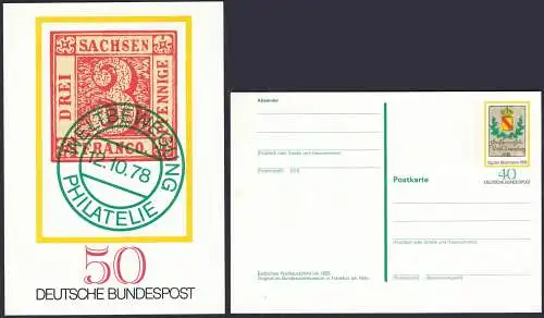 BRD Bund Bundesrepublik Sonderpostkarte Ganzsache  PSo 5 ungebr. 1978   (32715