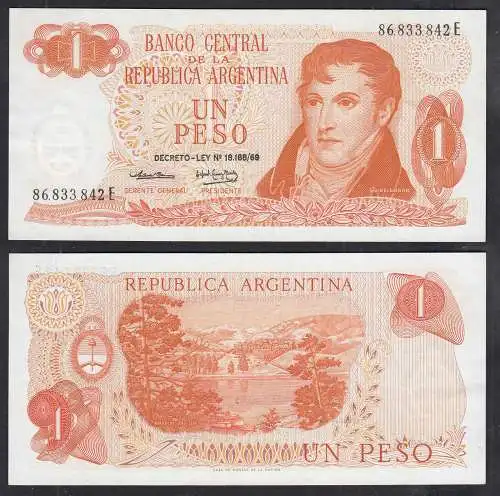 Argentinien - Argentina 1 Pesos 1974 Pick 293 UNC (1) Serie E  (32770