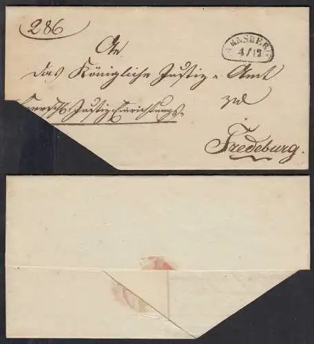 Karlsberg alter Teil-Umschlag nach Fredeburg     (32686