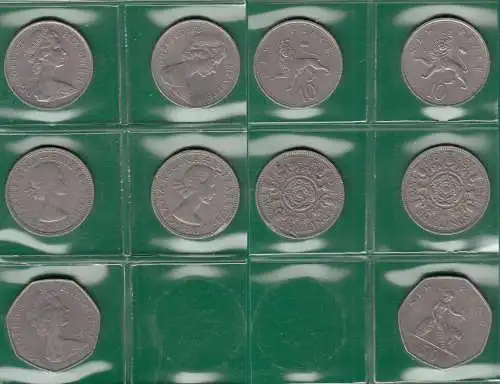 Grossbritannien UK Lot von 5 Stück Münzen ab 1965 Gelegenheit ansehen  (32817