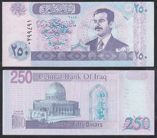 Irak - Iraq 250 Dinars Banknote (2002) Pick 88 UNC (1)    (32826