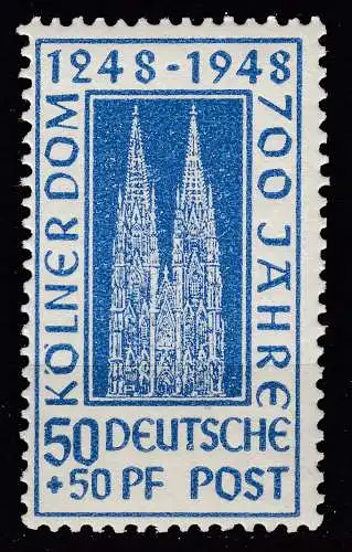 Alliierte Besetzung Bizone 1948 Mi.72 Kölner Dom 50 Pfennig postfrisch   (70639