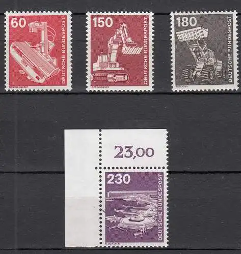 Bund BRD Bundesrepublik 1978** MNH Mi 990-994 Industrie und Technik  (70681