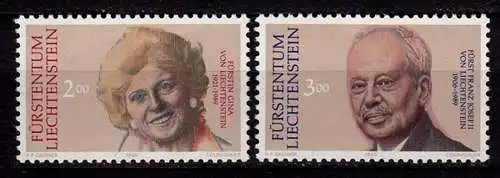  Liechtenstein Tod von Fürst Franz  Mi. 988-89 **  (c029