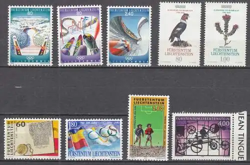 Liechtenstein aus 1993-94 ** MNH schönes Lot weit unter Postpreis    (70686