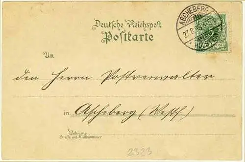 AK Litho Hotel Schwiddeldei Ascheberg Holstein1898    (2085