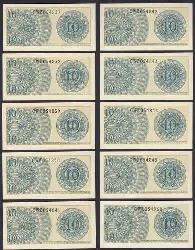 Indonesien - Indonesia - 10 Stück á 10 Sen 1964 Pick 92a UNC (1)   (89306